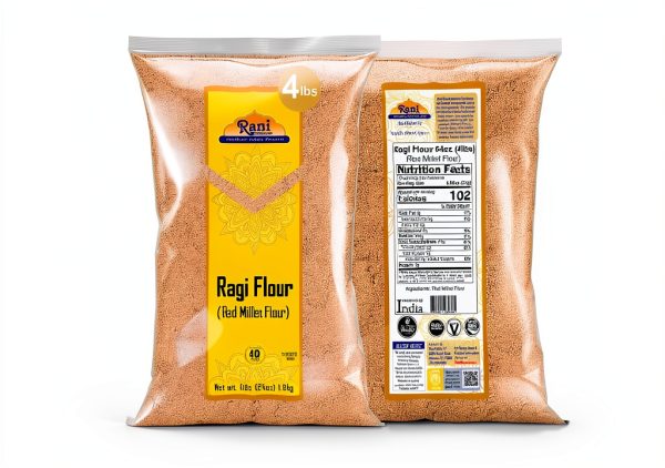 Ragi Red Millet Flour Rani Brand Gluten Friendly Vegan-1