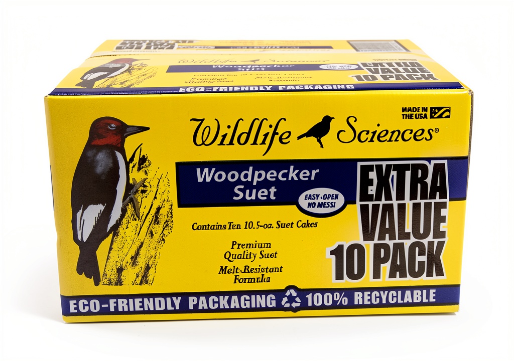 Wildlife Sciences Woodpecker Suet Cakes packaging