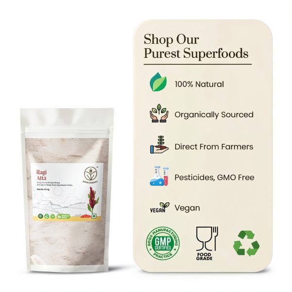 Shiva Organic Ragi Atta Gluten Free High Protein Flour-4