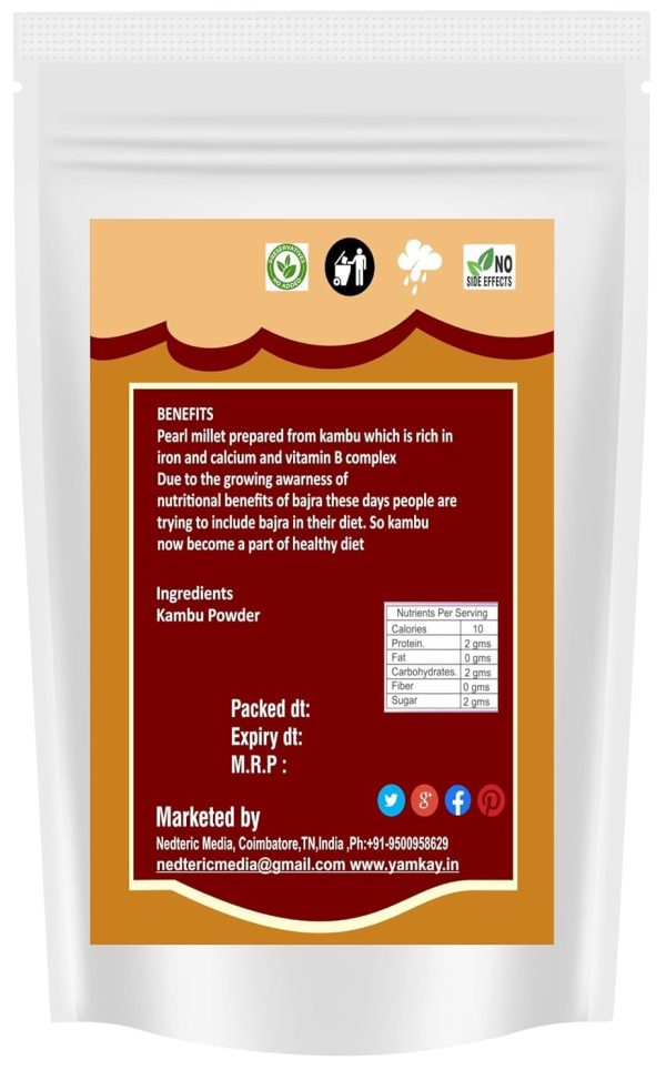 Pearl Millet Flour Gluten Free Nutty Flavor Nedteric Media-1
