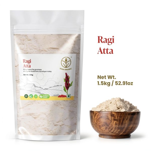 Shiva Organic Ragi Atta Gluten Free High Protein Flour-1