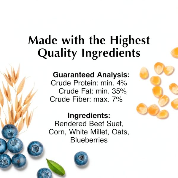 C&S Berry Suet Wild Bird Food High Energy Formula-1