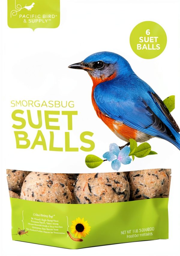 Pacific Bird Suet Food for Wild Birds High Energy-0
