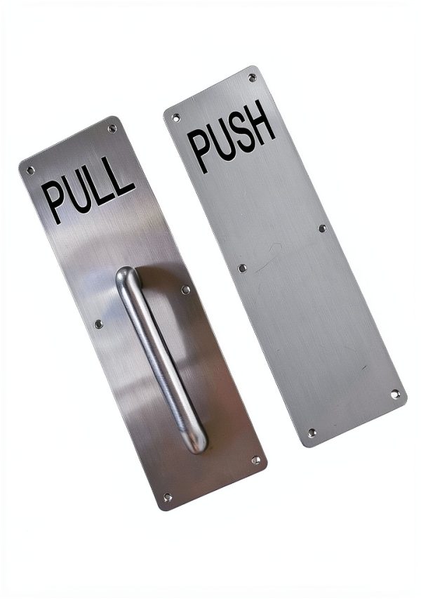 Stainless Steel Door Handle Pull Push Plate by Aimyoo 11.8x3.2 Inch-1