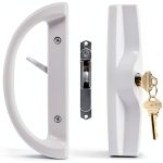 Sliding Patio Door Handle Set HauSun Aluminum Reversible Mortise Lock-0