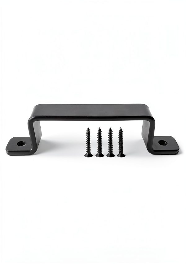 Barn Door Handles Black 7.4" Heavy‑Duty Metal Pulls 2‑Pack QUALIALL-6