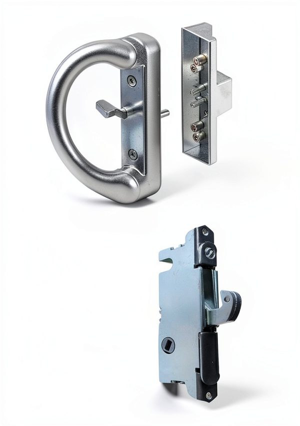 Sliding Patio Door Handle Set HauSun Aluminum Reversible Mortise Lock-1