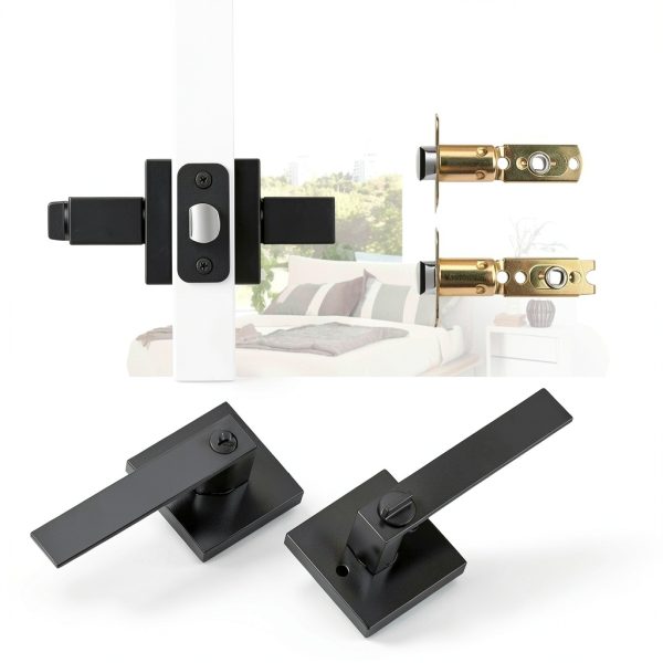 Door Handles Interior YYTDZSW 5 Pack Lever Set with Keyed Alike-3