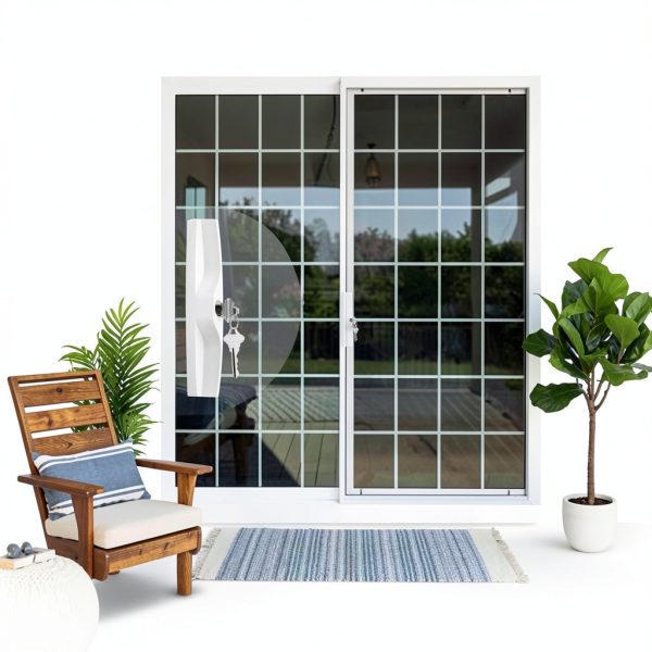 Sliding Patio Door Handle Set HauSun Aluminum Reversible Mortise Lock-3
